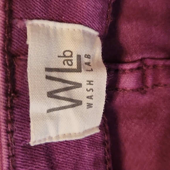 𝅺WASH Lab Mid-Rise Fay Skinny Jeans, Dark Purple, Size 27 NWT - Picture 9 of 11